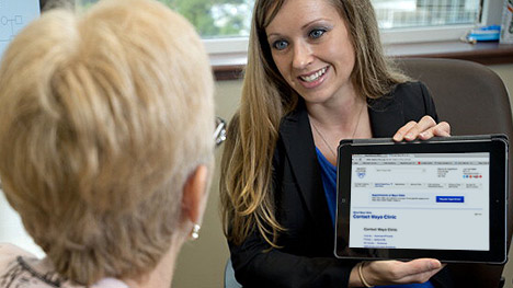 Photo of Mayo Clinic medical professional speaking with patient