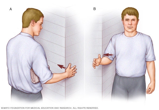 What are some rotator cuff exercises used in physical therapy?