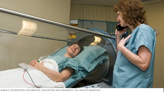 Image showing individual (monoplace) hyperbaric oxygen unit 
