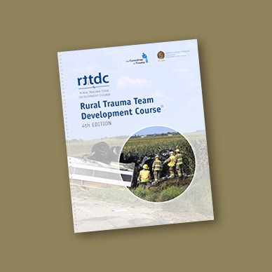 غلاف دليل دورة تطوير فريق الصدمات الريفية (RTTDC)