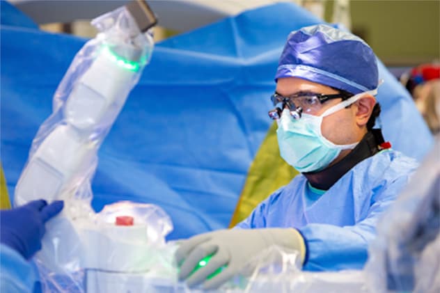Spinal surgery with robot-guided technology