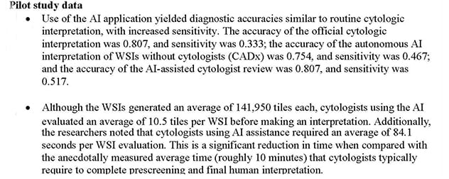 Pilot study data
