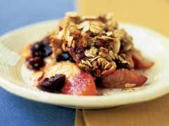 Summer fruit gratin