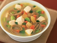 Gingery chicken noodle soup