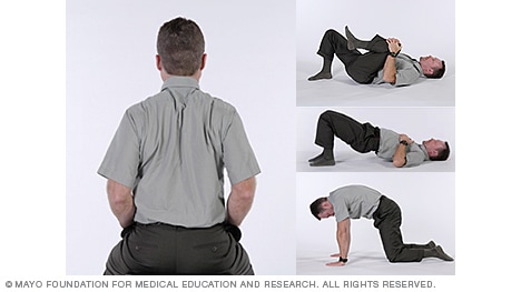 Lower Back Stretches Chart