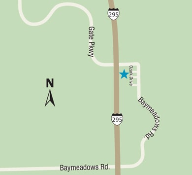 Mapa del centro de medicina familiar Gate Parkway