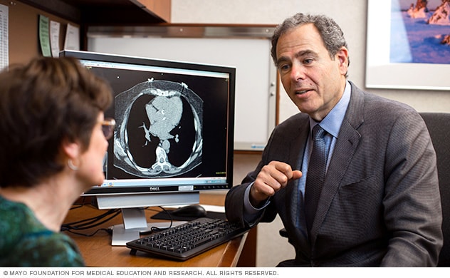 A doctor in a consultation with a patient