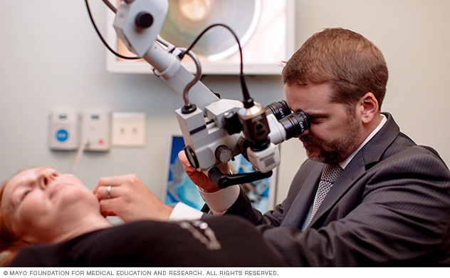 Acoustic neuroma exam at Mayo Clinic