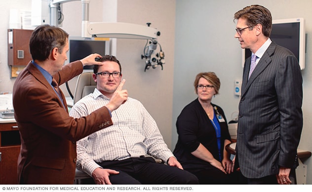 Multidisciplinary acoustic neuroma exam at Mayo Clinic