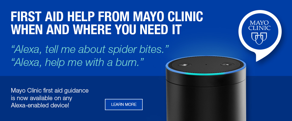 Primeros auxilios de Mayo Clinic en cualquier dispositivo habilitado para Alexa