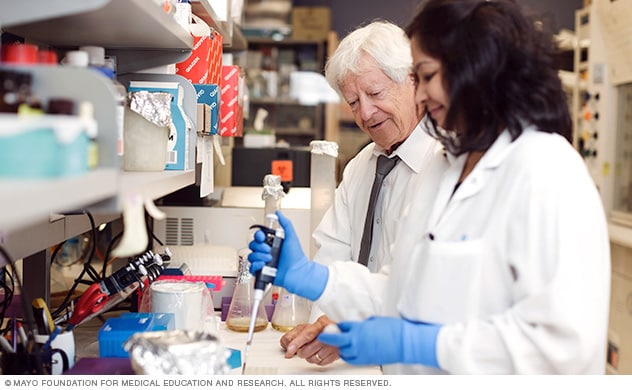 En la fotografía se ven investigadores trabajando en un laboratorio