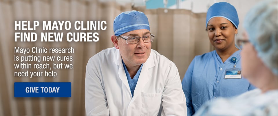 تبرع اليوم لمساعدة Mayo Clinic في التوصل لعلاجات جديدة