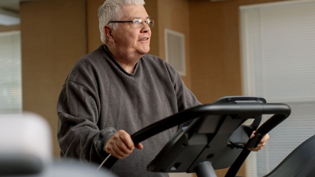 Participants in the Nicotine Dependence Center's residential treatment program have access to a fitness room.
