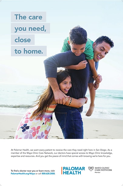 An ad for Palomar Health