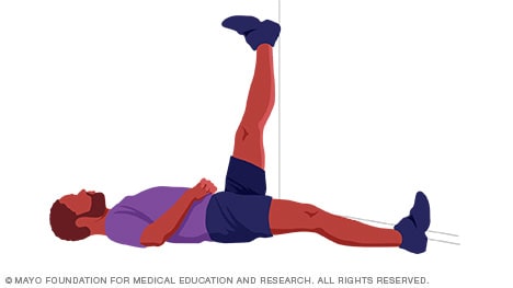 15. Lying Hamstring Stretch With Band 