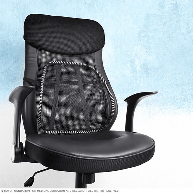 Desk chair with lumbar support