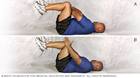 صورة لرجل يمارس أنواعًا مختلفة من تمارين تقوية الجزء الأوسط بالضغط البطني بالساقين