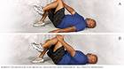 صورة لرجل يقوم بمجموعة متنوعة من تمرينات تقوية جذع الجسم بالضغط على البطن بساق واحدة