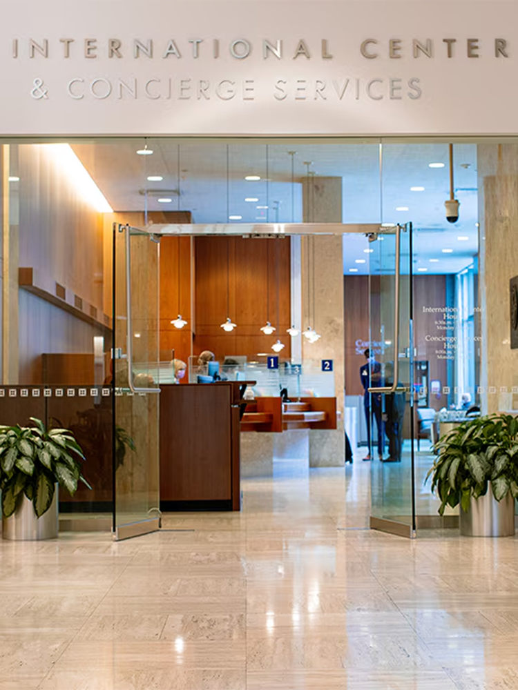 Entrance to International Patient Services