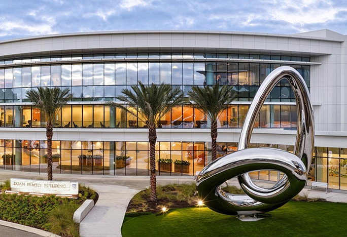 Guiding Light sculpture at the Mayo Clinic campus in Jacksonville, Florida