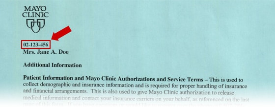 Image of Form: Authorization for Mayo Clinic to Disclose Protected Health Information